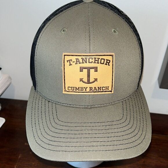New T Anchor Cumby Ranch Texas mesh cowboy western  SnapBack trucker cap hat - Picture 1 of 4
